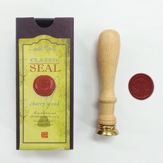 가일아트 체리우드 알파벳코인 씰도장세트 (해당씰스티커부착), 2p (씰 1p, 코인 T 1p) + 종이케이스, 1개