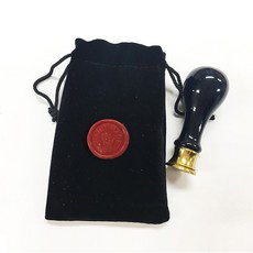 佳日藝術 精美封蠟幣印章組 (附贈對應封蠟貼紙), 2p（陶瓷印章1p，硬幣54 1p）+絨布袋, 1個