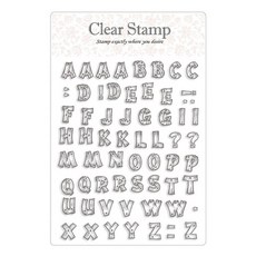 Kailart 經典果凍郵戳印章組, 字母 4