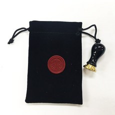 Kailart 迷你陶瓷字母硬幣印章畫套組（附相應印章貼紙）, 2p（印章1p，硬幣T 1p）+天鵝絨袋, 1套