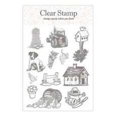 Kailart 經典果凍郵戳印章組, 農場 2