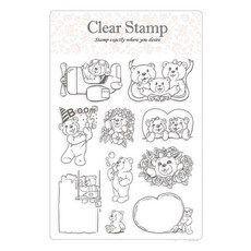 Kailart 經典果凍郵戳印章組, 熊-1