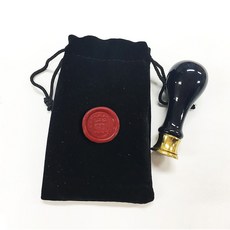 佳日藝術 精美封蠟幣印章組 (附贈對應封蠟貼紙), 2p（陶瓷印章1p，硬幣45 1p）+絨布袋, 1個