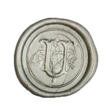 Gail Art 封口貼紙 銀色字母, 設計 U（密封貼紙 12p）, 1個, 銀色