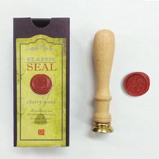 Kailart Cherrywood 漂亮印章硬幣印章畫套組（附對應印章貼紙）, 手柄+封蠟頭32款+紙盒, 1組