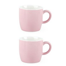 DOHO 디퓨어 컬러 베이직 미니머그 200ml, 핑크, 2개