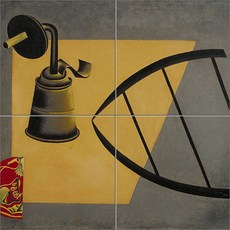 抽象復古音響 4張, 摘要-419, 混合色, 4個