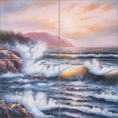 衝擊岩石的巨浪與海鷗 - III 第4章, 摘要-461, 4個