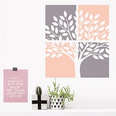 시트로 스티커북유럽데코나무액자 L, 퍼플 gray peach