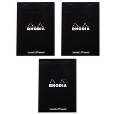 RHODIA 點陣便條本 NO.12, 黑色, 3個