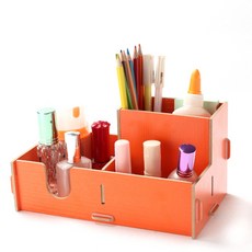 핑크망고 다용도 화장품 정리대, 오렌지, 1개