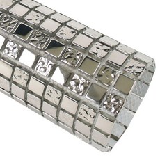 Inudeko玻璃馬賽克 5個, L02. 狂野金屬銀