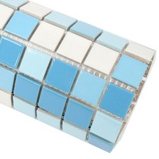 Inudeco 磁磚質馬賽克 25mm, 白色天空混合, 5片