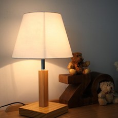 Boseong照明原木方形檯燈, 原木