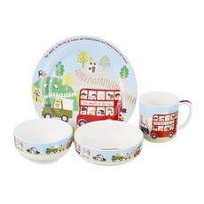 한국도자기 윌스온더버스어린이세트, 4p (공기1p,대접1p,머그1p,접시1p), 1개