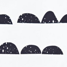 Justin&Chloe 半月 20支平織wc4013 110 x 450 cm, 黑色, 1個