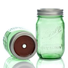 볼메이슨 그린자컬러리드 빨대텀블러, 쵸코, 473ml, 473ml, 1개