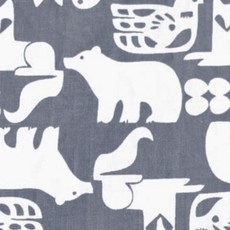 Justin&Chloe北極熊 20支平織 wc4082 110*450cm, 灰色, 1個