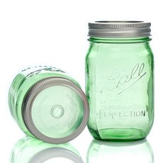 Ball 經典綠色吸管杯, 透明, 473ml, 1個