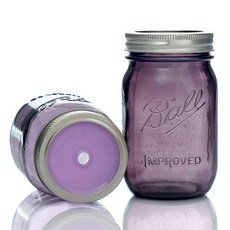 Ball 퍼플자컬러리드 빨대텀블러, 퍼플, 473ml, 473ml, 1개