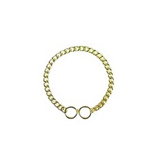 티티펫 금도금 체인목줄 중형 목줄, 45cm