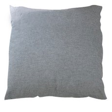 簡約素色靠墊套, 淡黑色