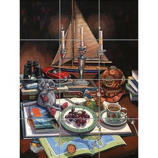 Static-350 테이블 위의 소품들-4 12개, 혼합색상