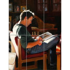 Western-509讀書的男子 6個, 混合色