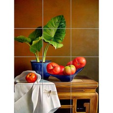 Static-001 싱싱한 토마토와 한마리의 잠자리, 혼합색상, 12개