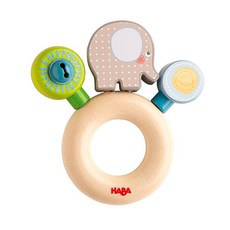 하바 코끼리 이곤 딸랑이, 혼합 색상, 41.2 x 18.2 x 11.9 cm, 1개