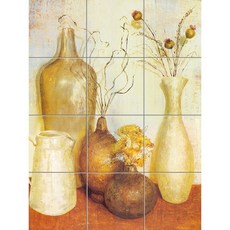 Abstract-127 분위기 있는 화병들의 조화 12개, 혼합색상