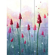 Abstract-014 붉은 꽃의 향연 6개, 혼합색상