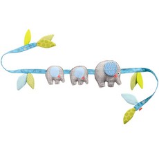 하바 이곤 코끼리 유모차노리개, 혼합 색상, 19 x 8.6 x 4 cm, 1개