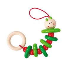 하바 애벌레 딸랑이, 혼합 색상, 18 cm, 1개