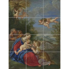 Religion-016 아기천사들의 한가로운 오후, 혼합색상, 12개