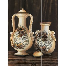 Static-015 古典雙花瓶 6入, 混色