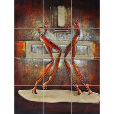 Abstract-226 여인의 실루엣의 아름다움-I, 혼합색상, 12개