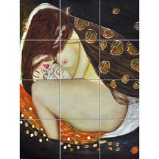 Abstract-221 수줍은 여인의 모습, 혼합색상, 12개