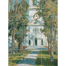 Landscape-014 햇살이 가득한 길 끝에 있는 성당 12개, 혼합색상