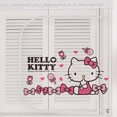 dashop 開窗式拉鍊蚊帳 Hello Kitty, 混色, 1份