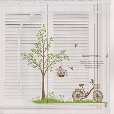 dashop 窗式拉鍊蚊帳自行車道, 混色, 1份