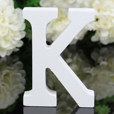 아리코 나무장식 K3입, 화이트, 1개