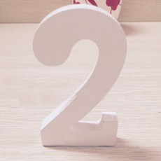 아리코 나무장식 2 3입, 화이트, 1개