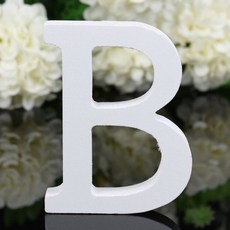 아리코 나무장식 B3입, 화이트, 1개