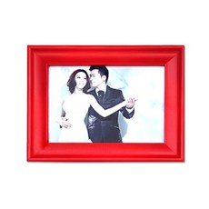 클래식 컬러우드 사진액자 거치형, 레드, 1개
