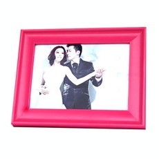 클래식 컬러우드 사진액자 스탠드형, 로즈, 1개