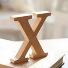 aryko 字母造型木製擺飾 X款, 木頭, 1個