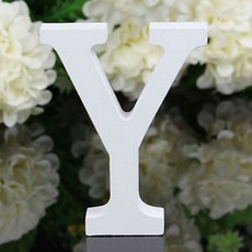 아리코 나무장식 Y3입, 화이트, 1개