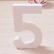 아리코 나무장식 5 3입, 화이트, 1개