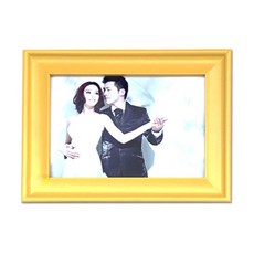 클래식 컬러우드 사진액자 거치형, 옐로우, 1개